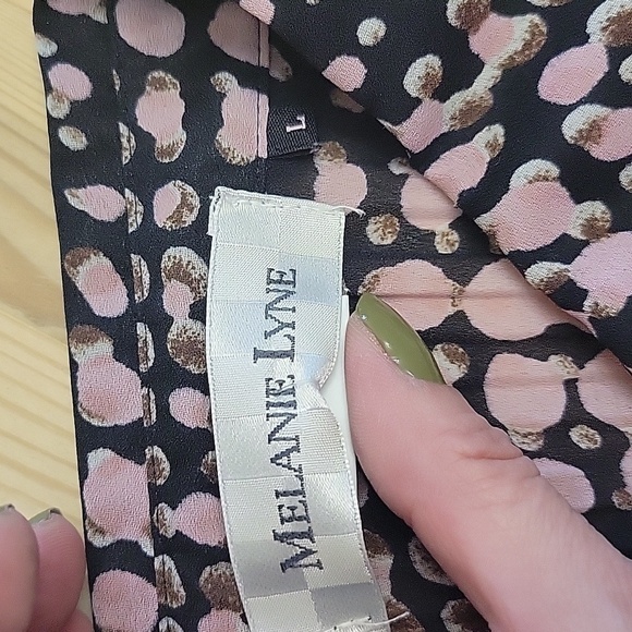 MELANIE LYNE Pleated Shirt L - Picture 5 of 8